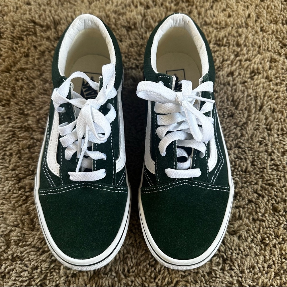 Vans old skool Kids Green Sneakers size 3 - Picture 10 of 10